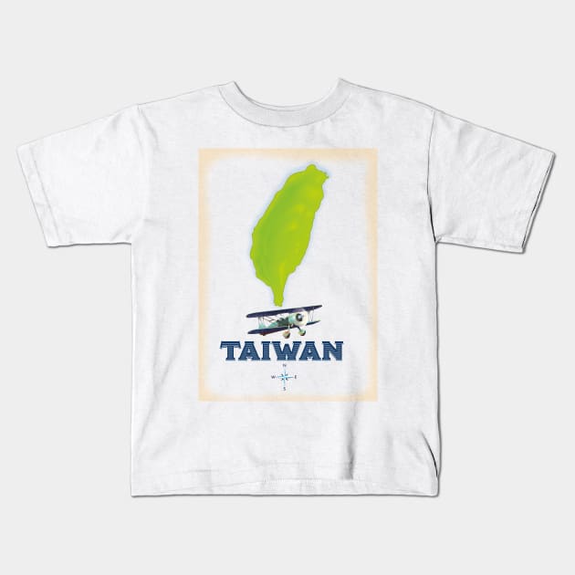 Taiwan Kids T-Shirt by nickemporium1